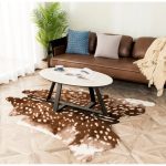 Real deer hide rug
